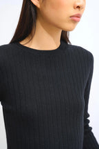Round-Neck Jumper - Bella - Black