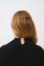 Pull Col Montant - Benedicte - Noir