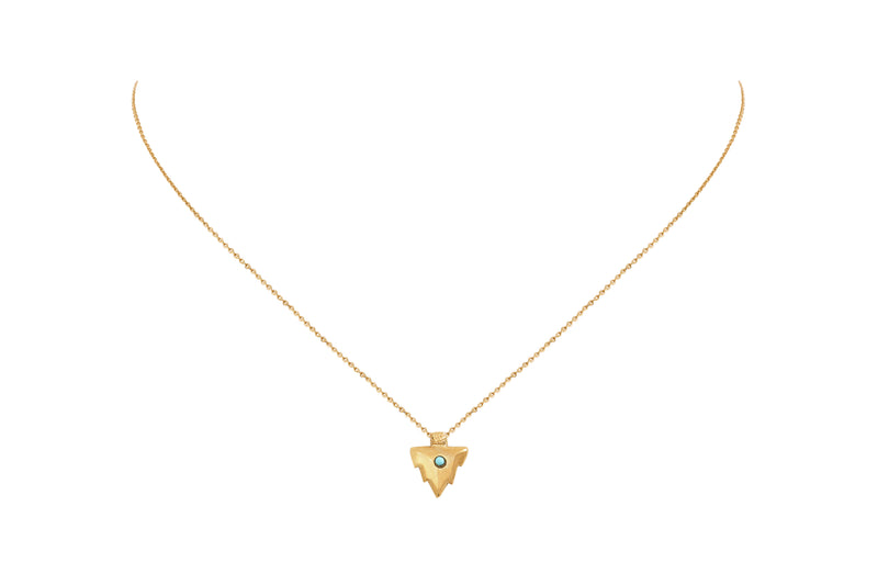 Collier Bengale Doré Turquoise