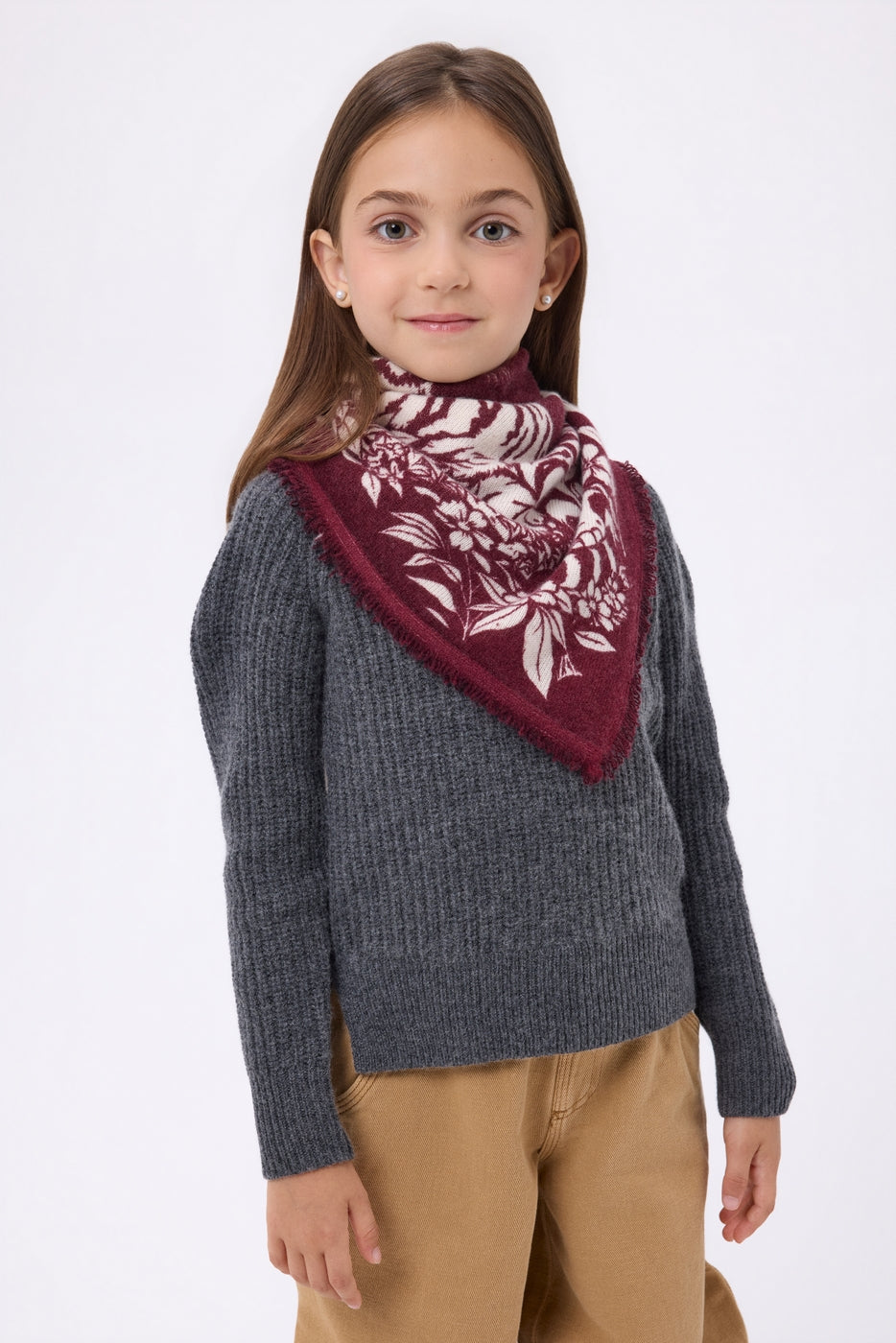 Petit Bandana Bengale - Bordeaux - Enfant