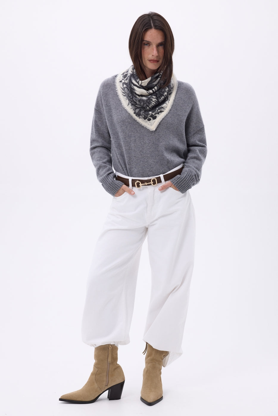 Bandana pequeño Bengala - Negro - Mujer