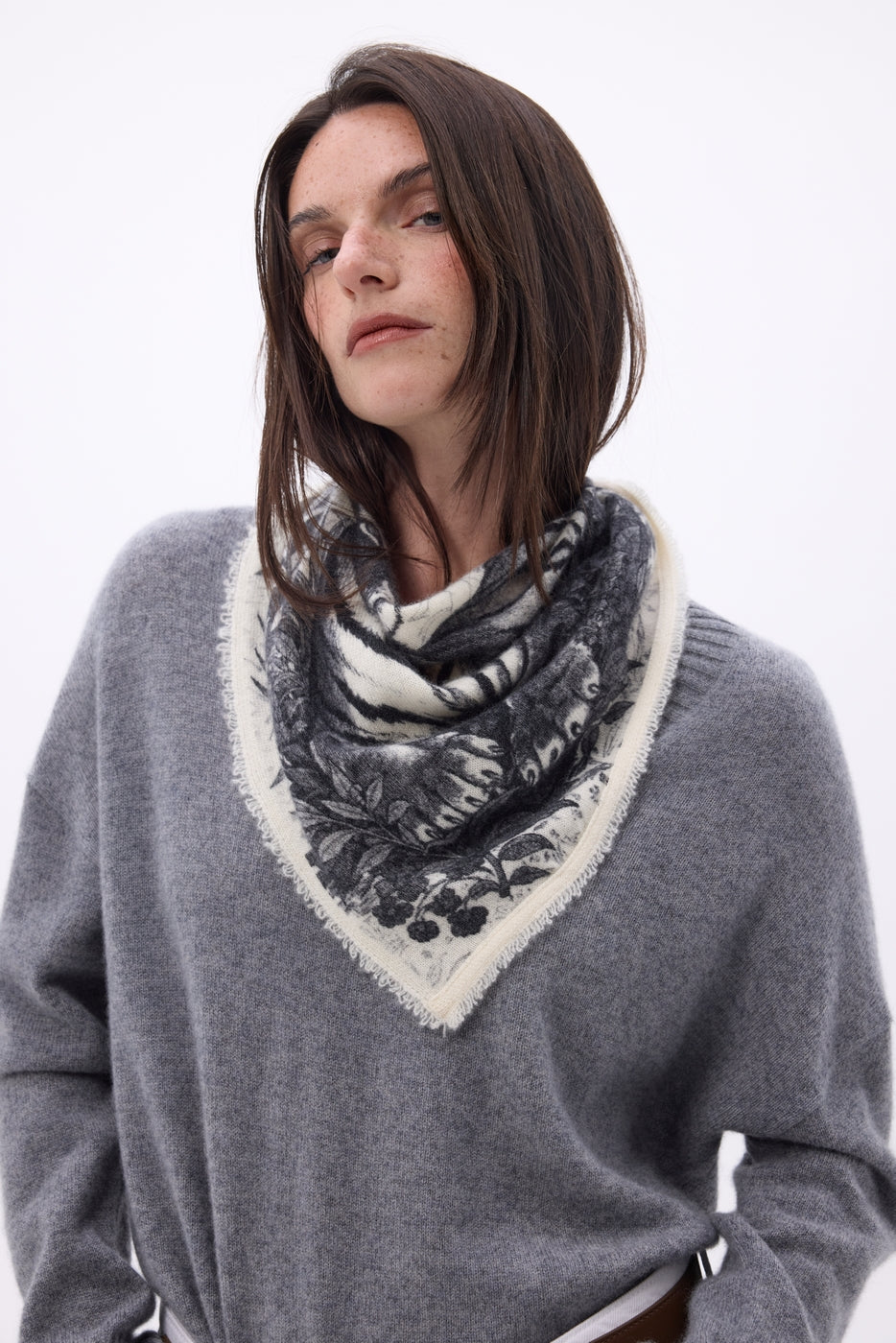 Bandana pequeño Bengala - Negro - Mujer