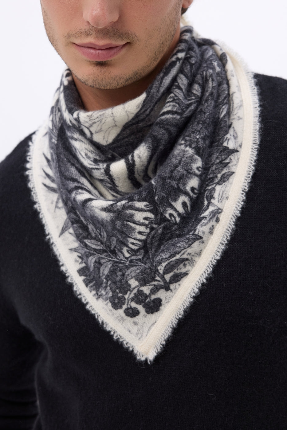 Bandana pequeño Bengala - Negro - Hombre