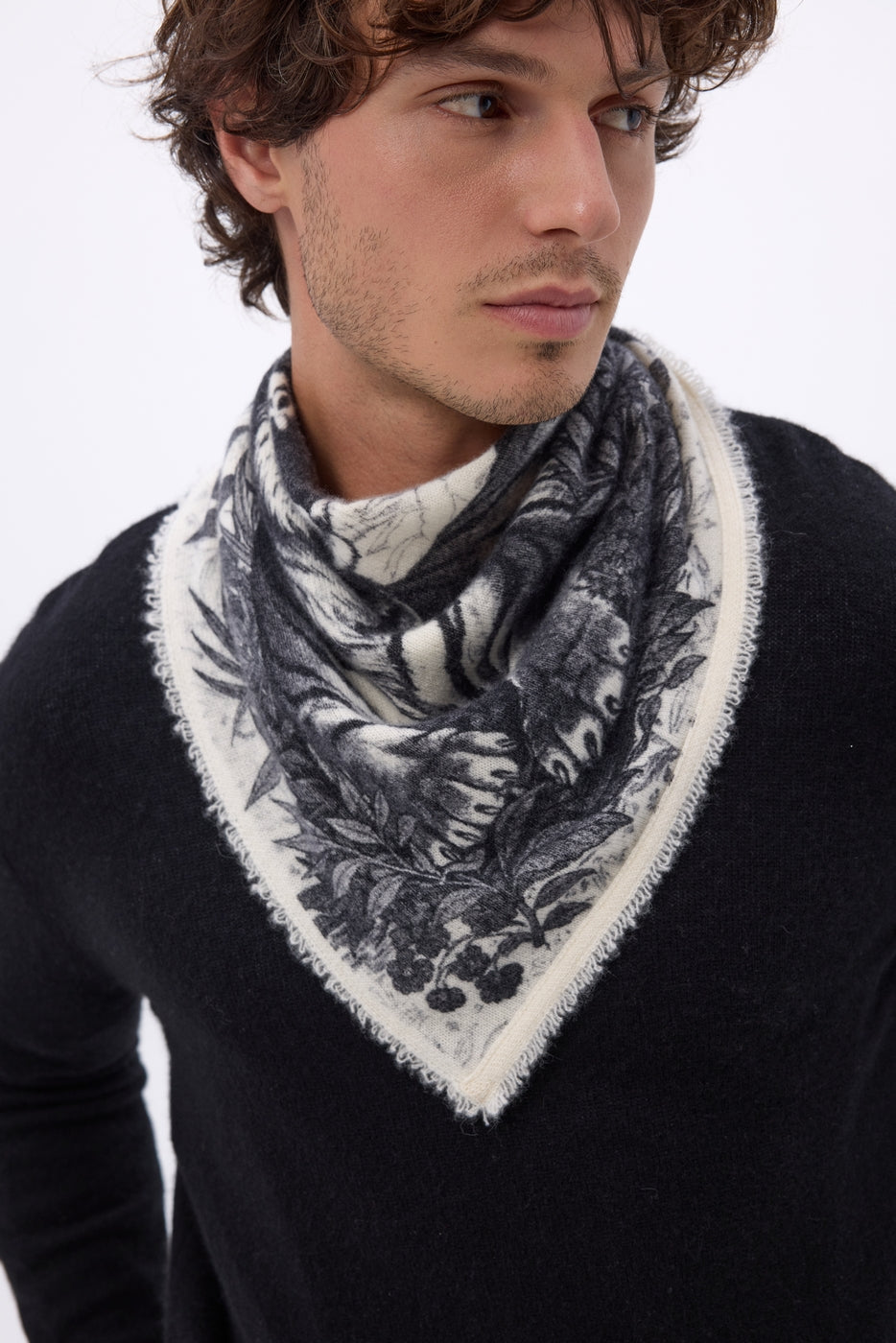 Bandana pequeño Bengala - Negro - Hombre