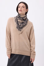 Bandana pequeño Bengala - Beige crema - Mujer