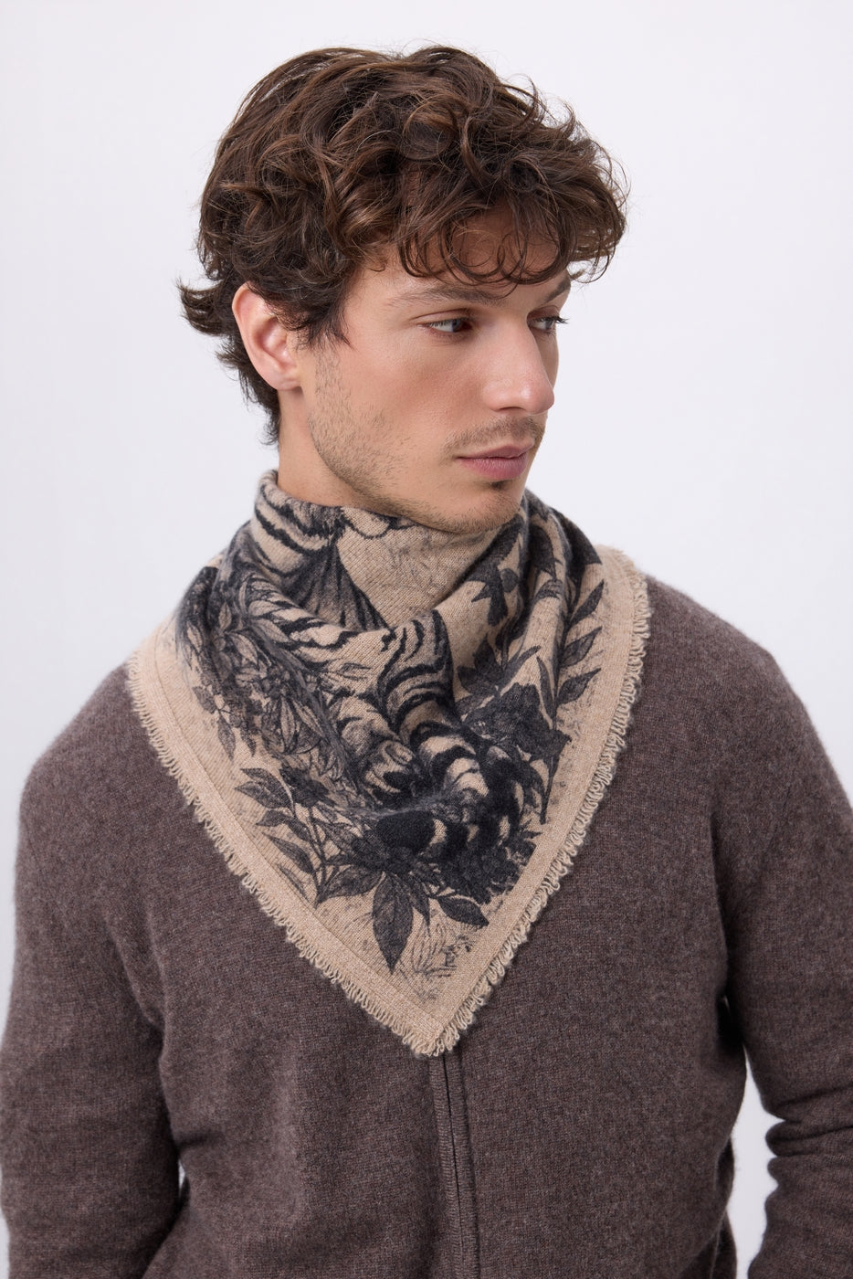 Bandana pequeño Bengala - Beige crema - Hombre