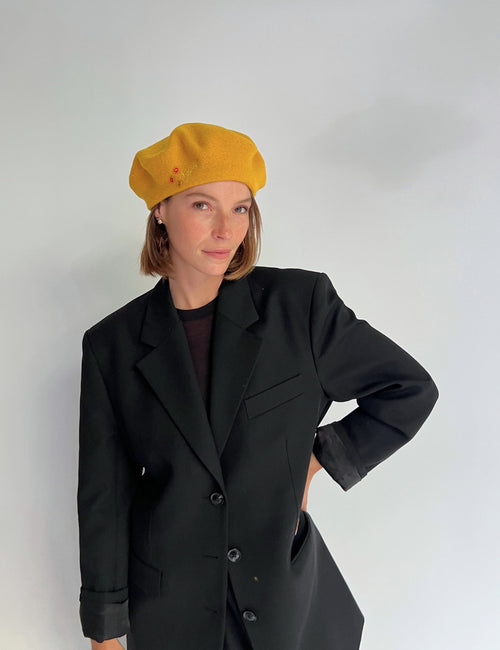 Beret Bisous - Moutarde