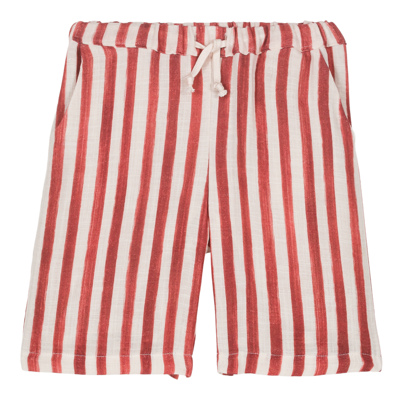 Bermuda Basile Rayas Rojo Ladrillo