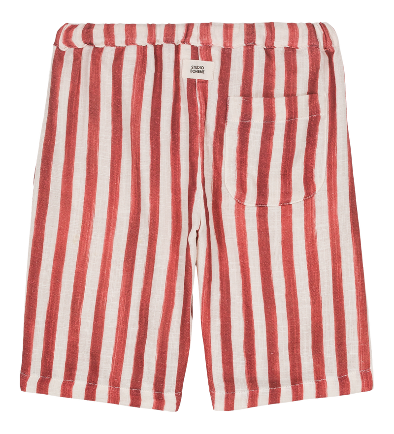 Bermuda Basile Rayas Rojo Ladrillo