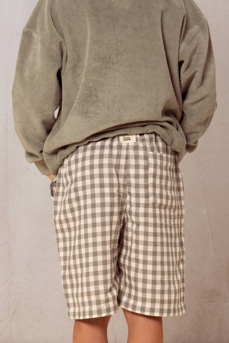 Bermuda Basile Vichy Vert De Gris