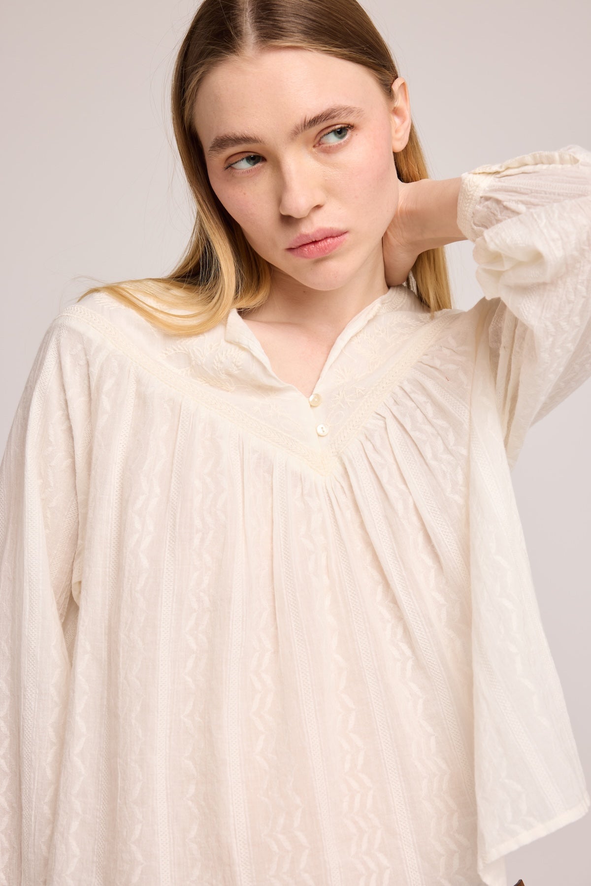 Beyrem Dress - Ecru