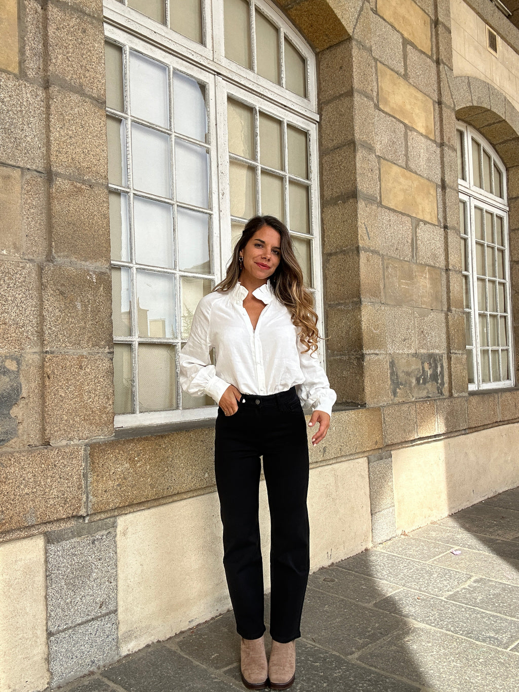 Jean droit Solange noir