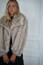 Manteau Fourrure Elody - Beige