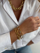 Bracelet Dinia - Doré, Argent Ou Bicolore