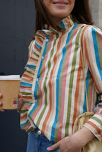 Marilou Stripe Shirt Multicolor Blue