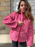 Veste polaire rayée Carmen