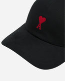 Ami Paris - Black Cap Ami De Coeur Embroidery