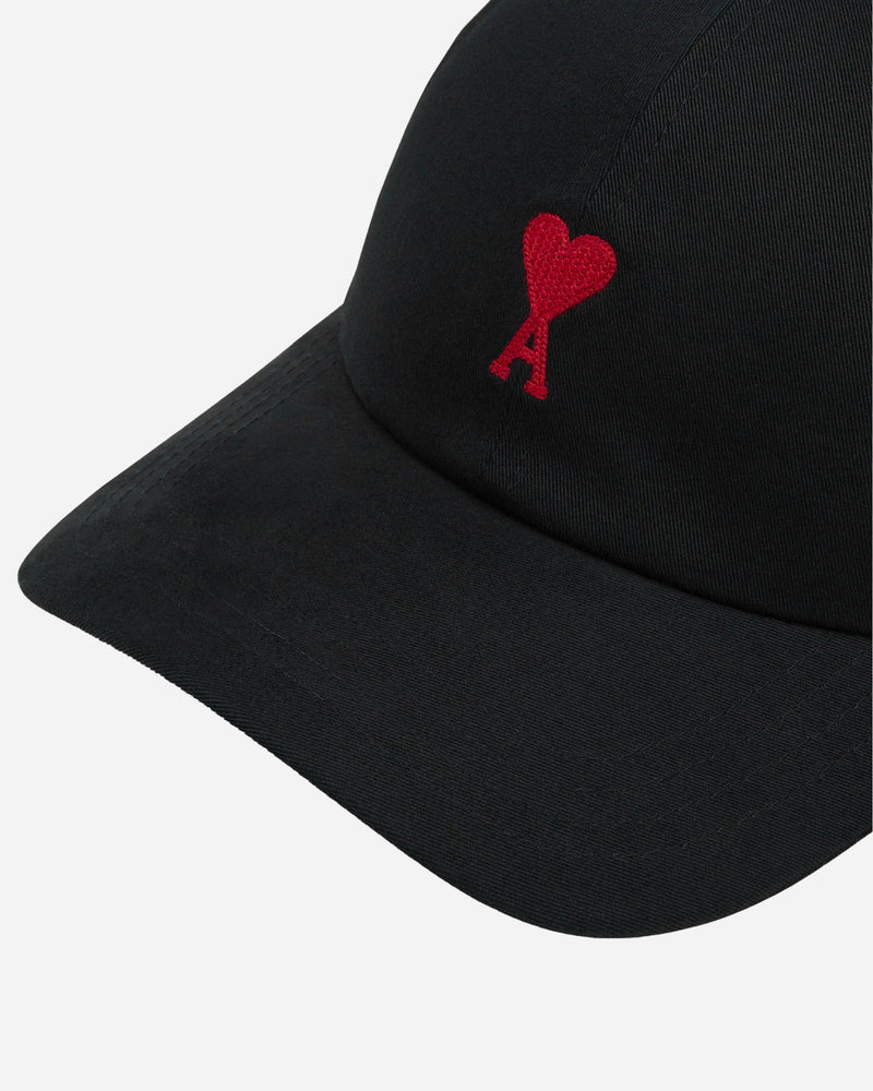 Ami Paris - Black Cap Ami De Coeur Embroidery
