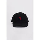 Ami Paris - Gorra Roja Bordada Adc - Negro/001