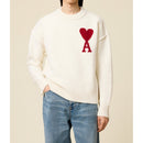 Ami Paris Jersey Adc Rojo - Blanco roto/Rojo