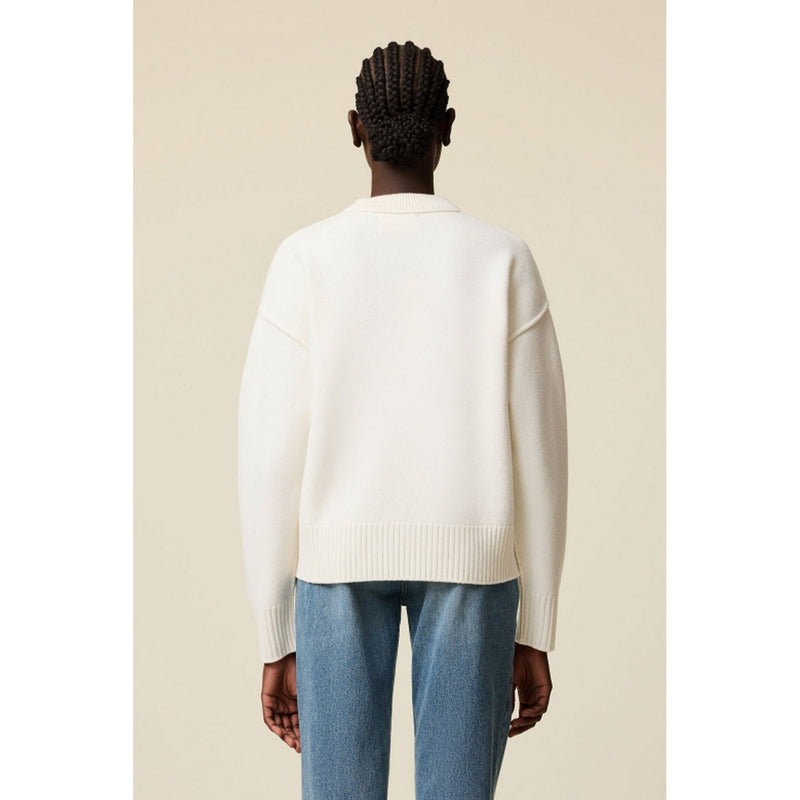 Ami Paris - Pull Red Adc Sweater - Off-White/Red