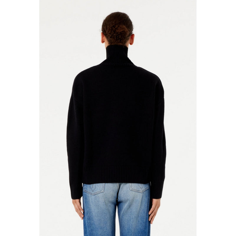 Ami Paris - Adc Funnel Neck Sweater - Black/Red