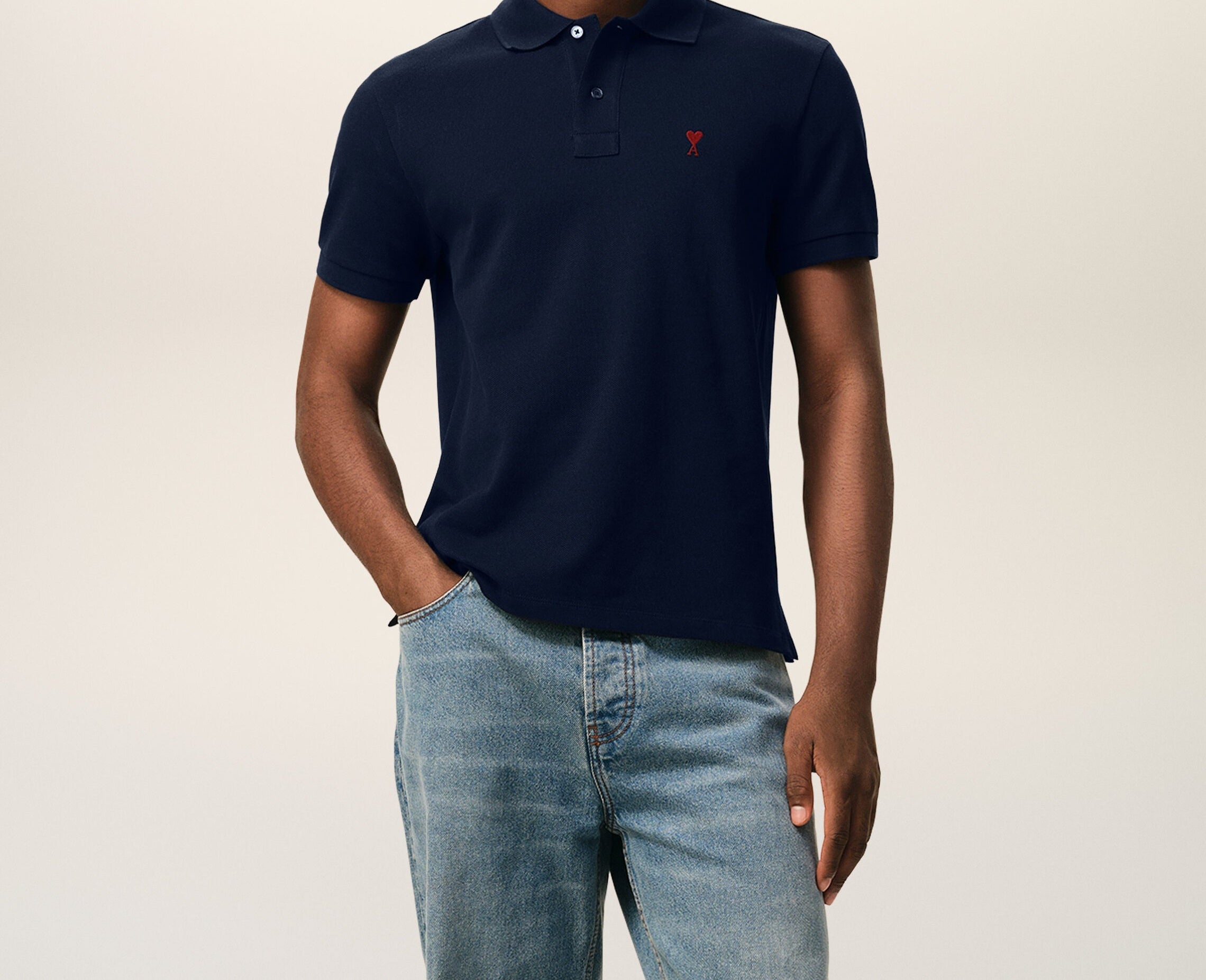 Polo Ami de Cœur – Ami Paris – Bleu Marine