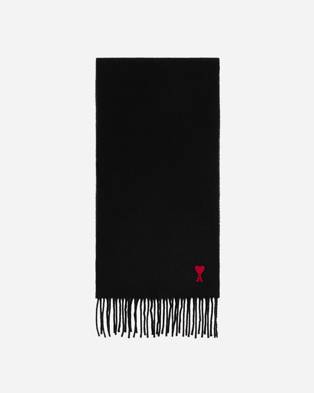 Ami Paris - Ami Paris Ami De Coeur Black Scarf