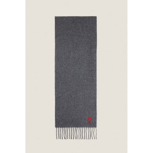 Ami Paris - Écharpe Red Adc Scarf - Dark Grey/061