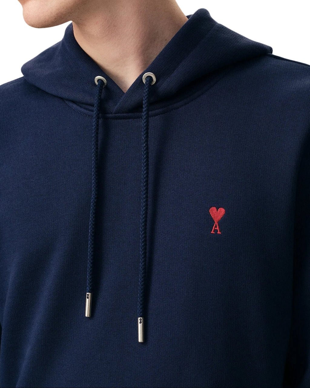 Ami Paris - Sudadera con capucha Ami De Coeur – Azul Rojo