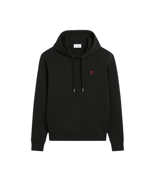 Ami Paris - Hoodie Ami De Coeur - Noir Rouge