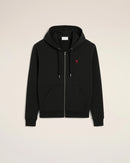 Sweat à capuche zippé Ami De Coeur – Ami Paris – Noir