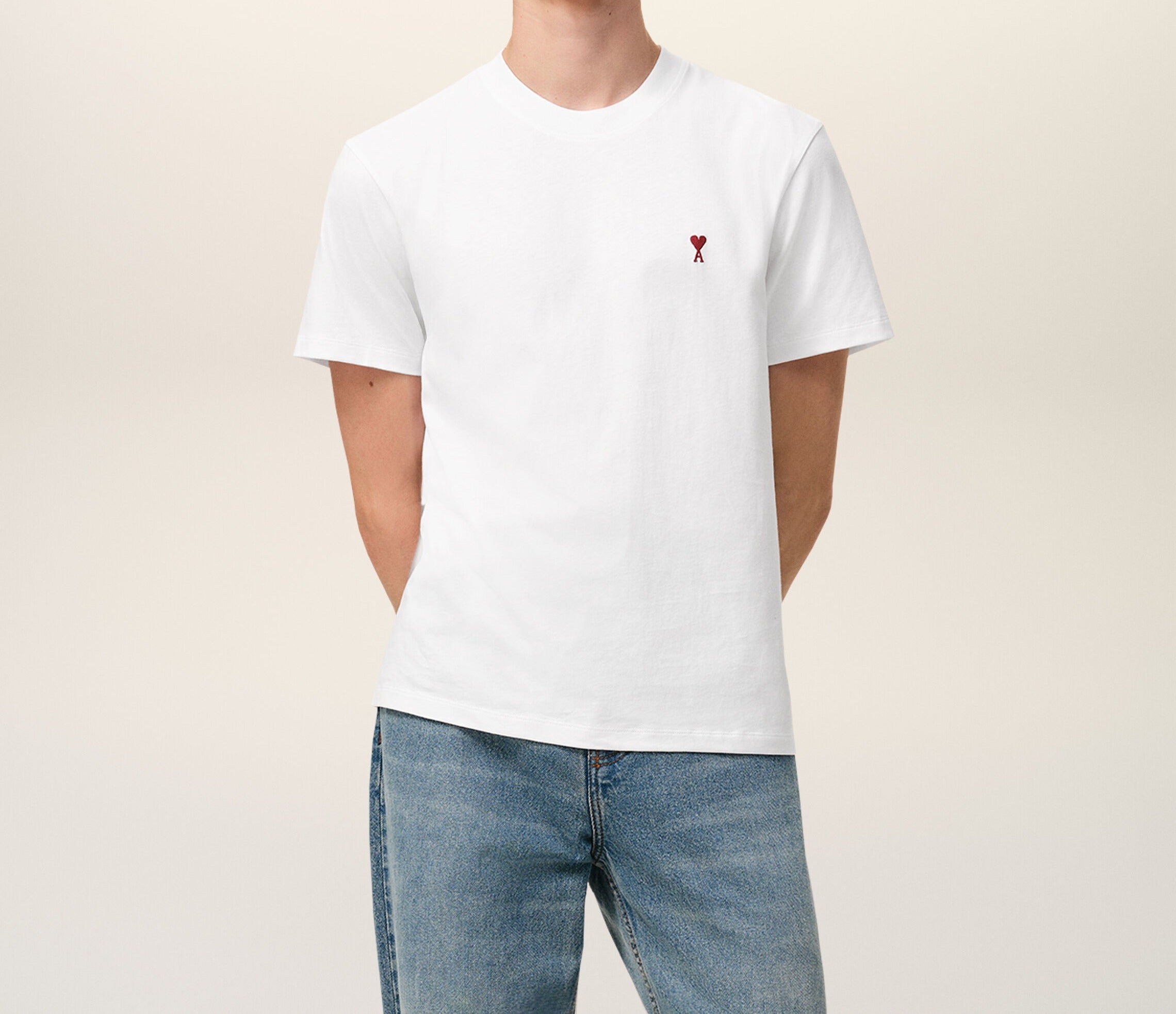 Ami Paris - Camiseta Ami De Coeur – Blanco