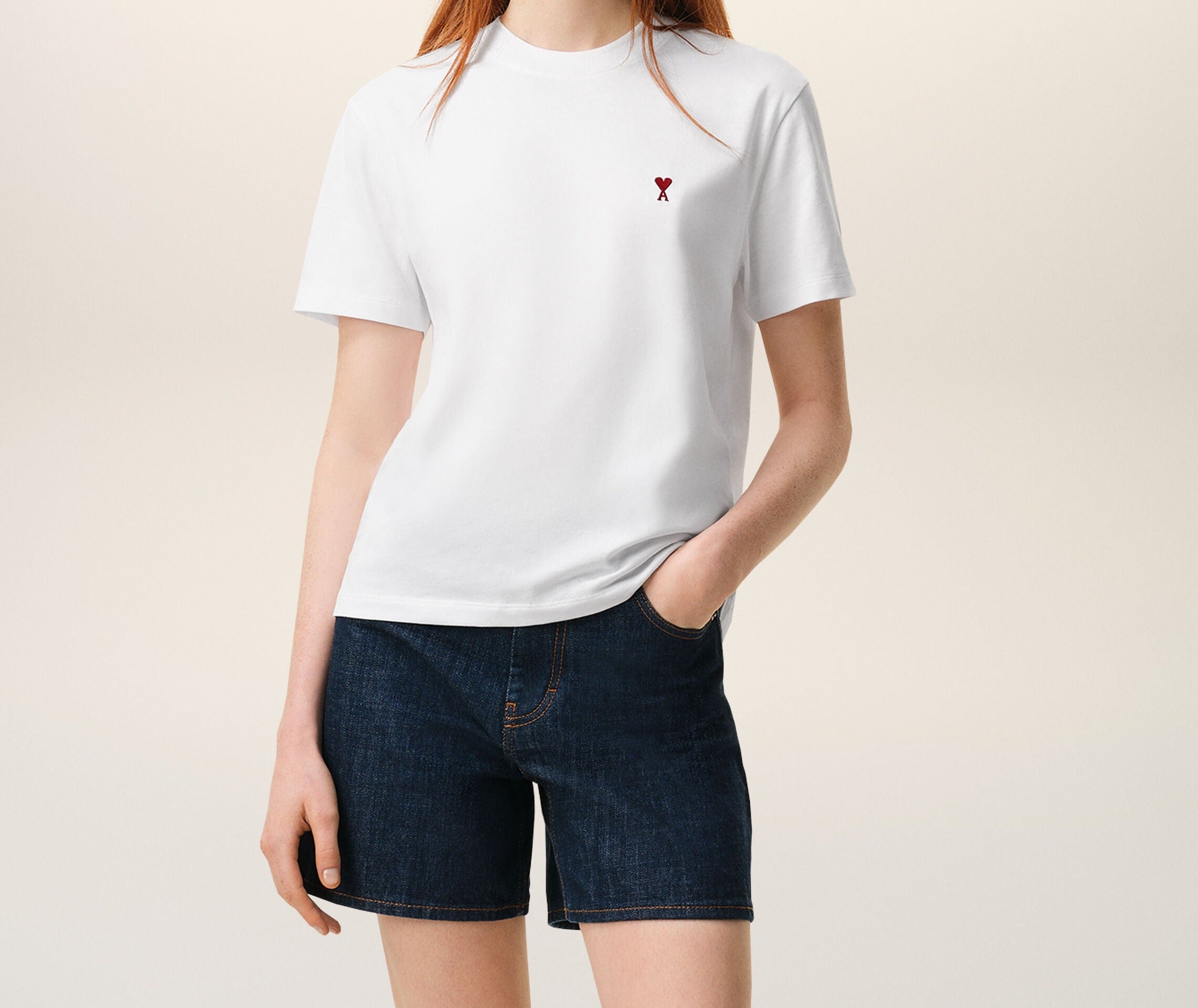 Ami Paris - Camiseta Ami De Coeur – Blanco