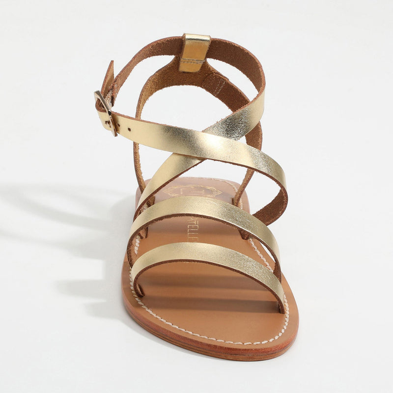Les Bagatelles - Sandalias Malini - Oro Oscuro