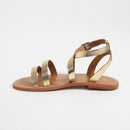 Les Bagatelles - Sandalias Malini - Oro Oscuro
