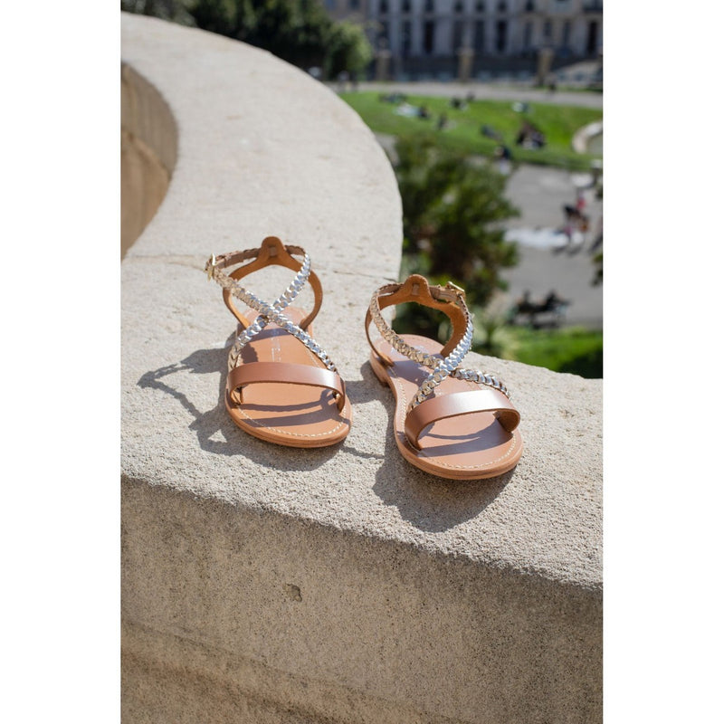 Sandales Raisa - Gold Et Camel