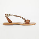 Sandales Raisa - Gold Et Camel