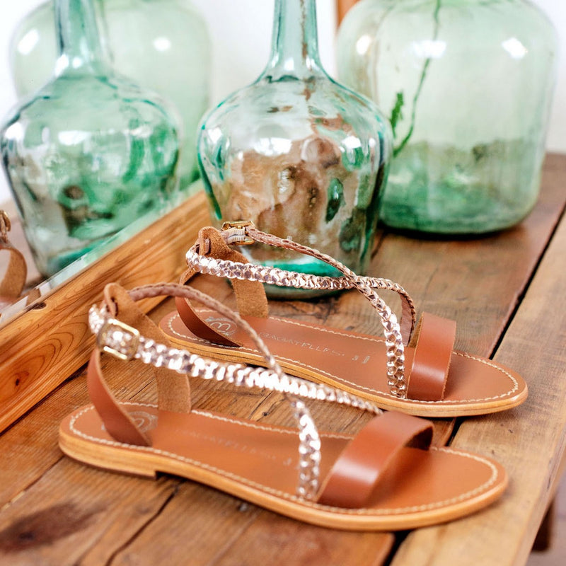 Sandales Raisa - Gold Et Camel