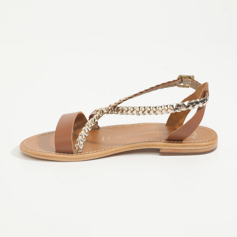 Sandales Raisa - Gold Et Camel