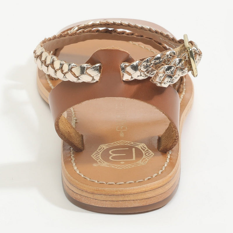 Sandales Raisa - Gold Et Camel
