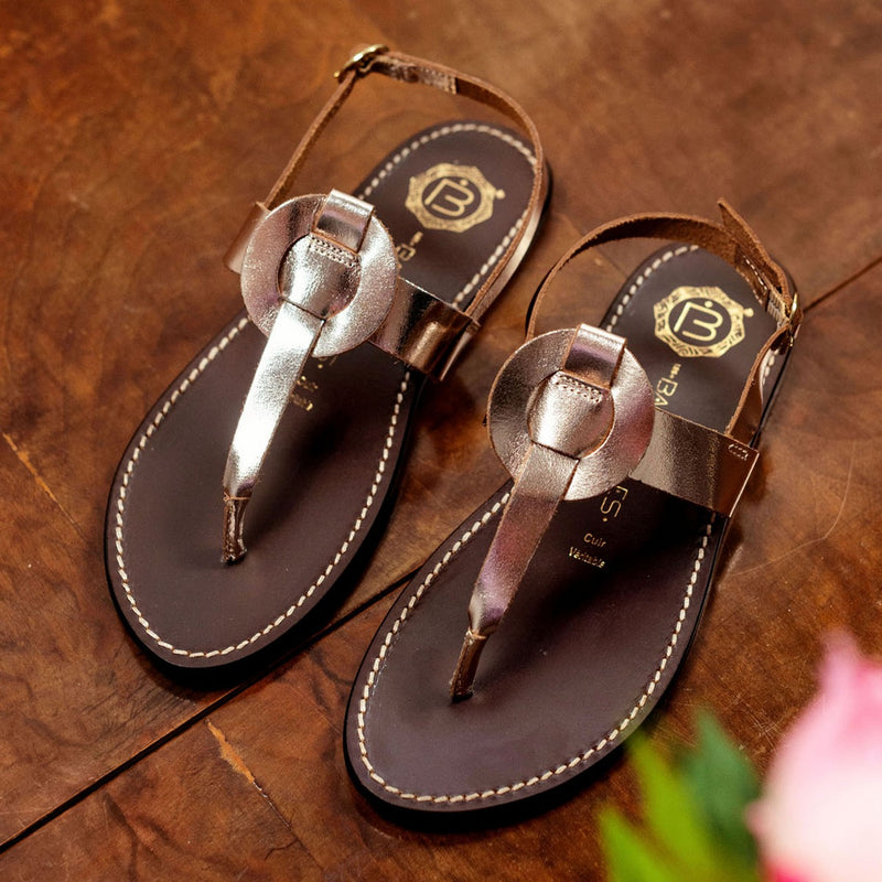 Ruolan Sandals - Dark Gold
