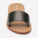 York Sandals - Black Croco