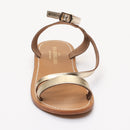 Les Bagatelles - Sandalias Planas Coney - Oscuro - Dorado