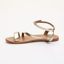 Les Bagatelles - Sandalias Planas Coney - Oscuro - Dorado