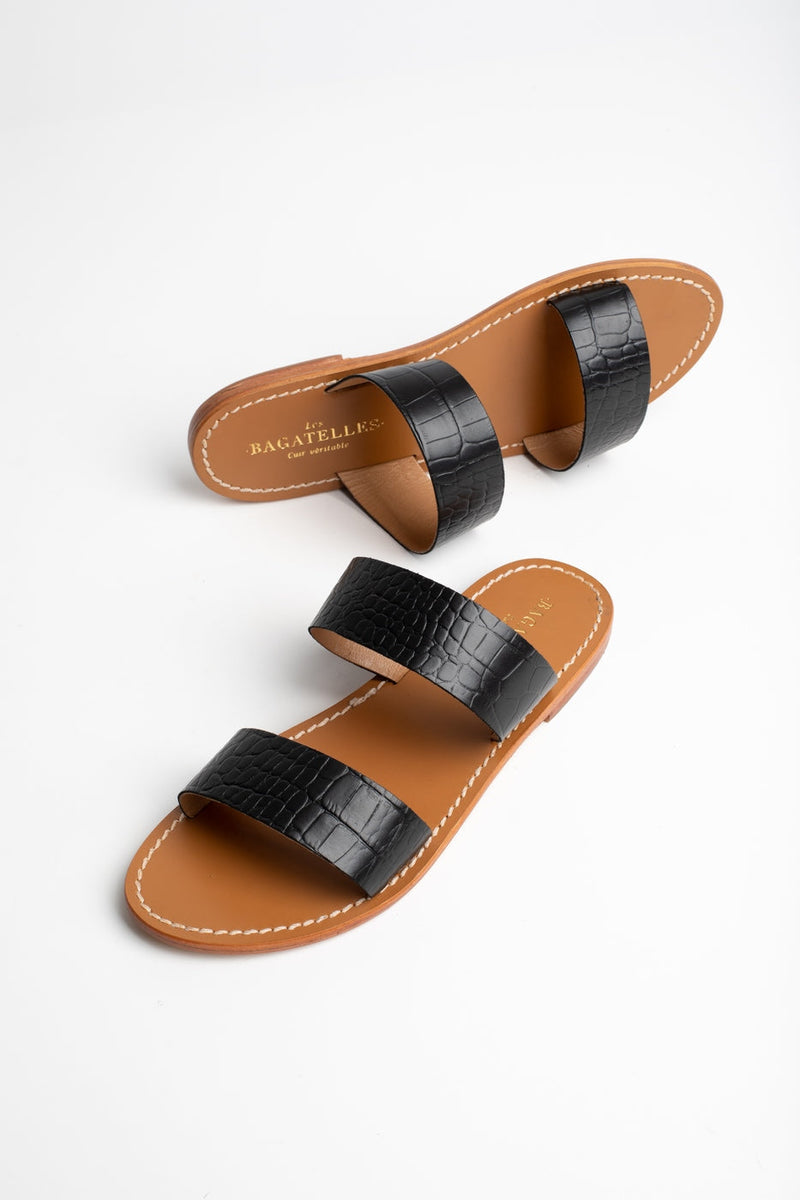 Les Bagatelles - Mules Callao - Croco Negro