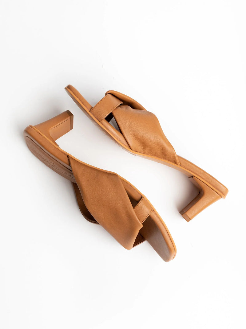 Sandalias Tacón Coahoma - Camel Claro