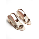 Isi Heeled Sandals - Gold