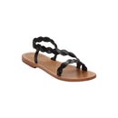 Les Bagatelles - Maria Flat Sandals - Black