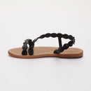 Les Bagatelles - Maria Flat Sandals - Black